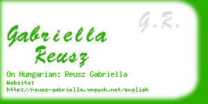 gabriella reusz business card